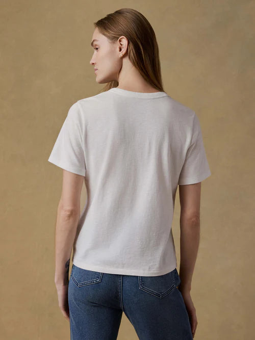 SERENOVAA  Sunwashed Regenerative Tee - White