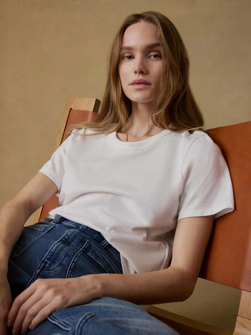 SERENOVAA  Sunwashed Regenerative Tee - White
